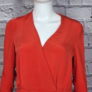 Rebecca Minkoff Red Silk Dress, Women's 6